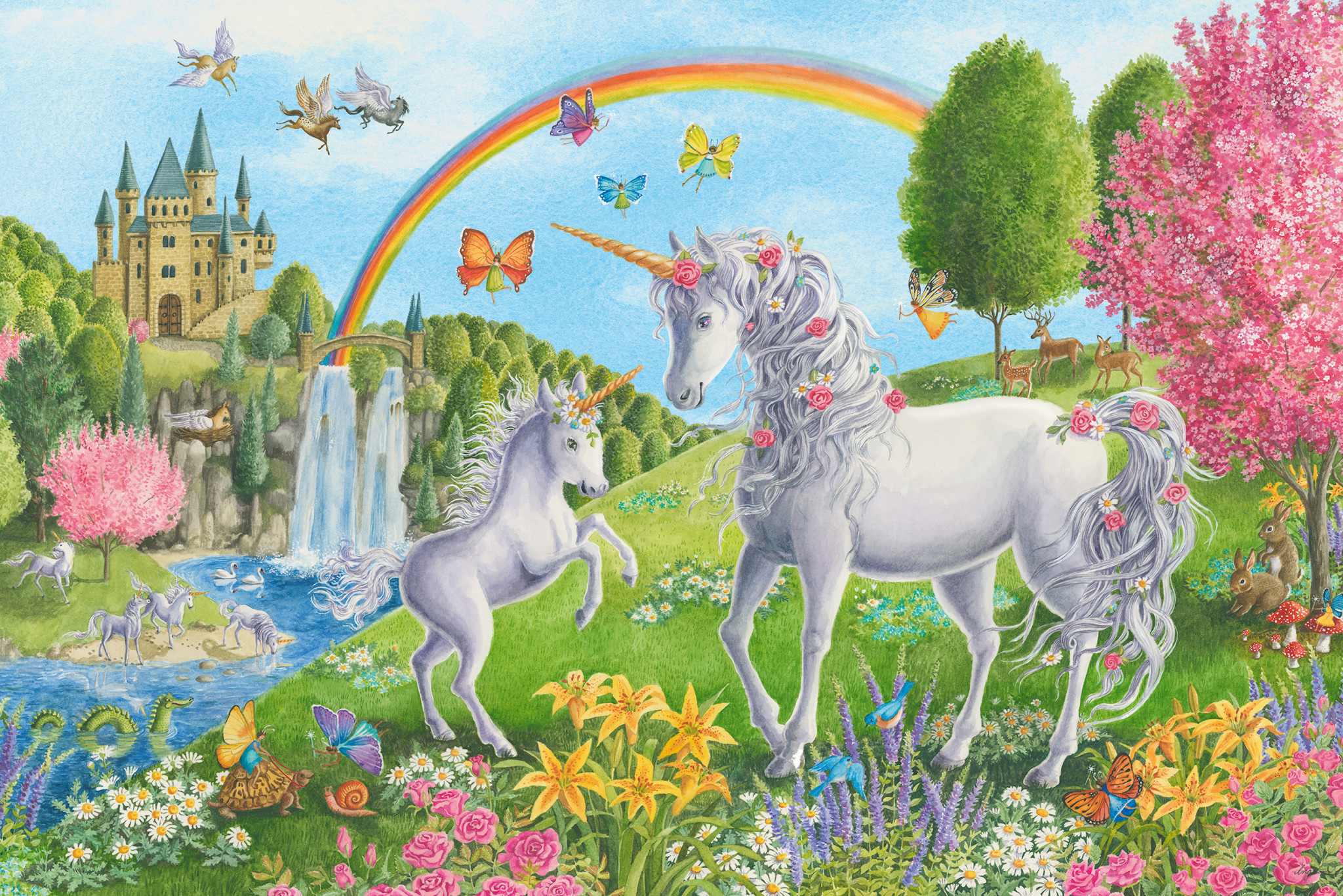 Ravensburger Ravensburger Floor Puzzle 24pc Prancing Unicorns