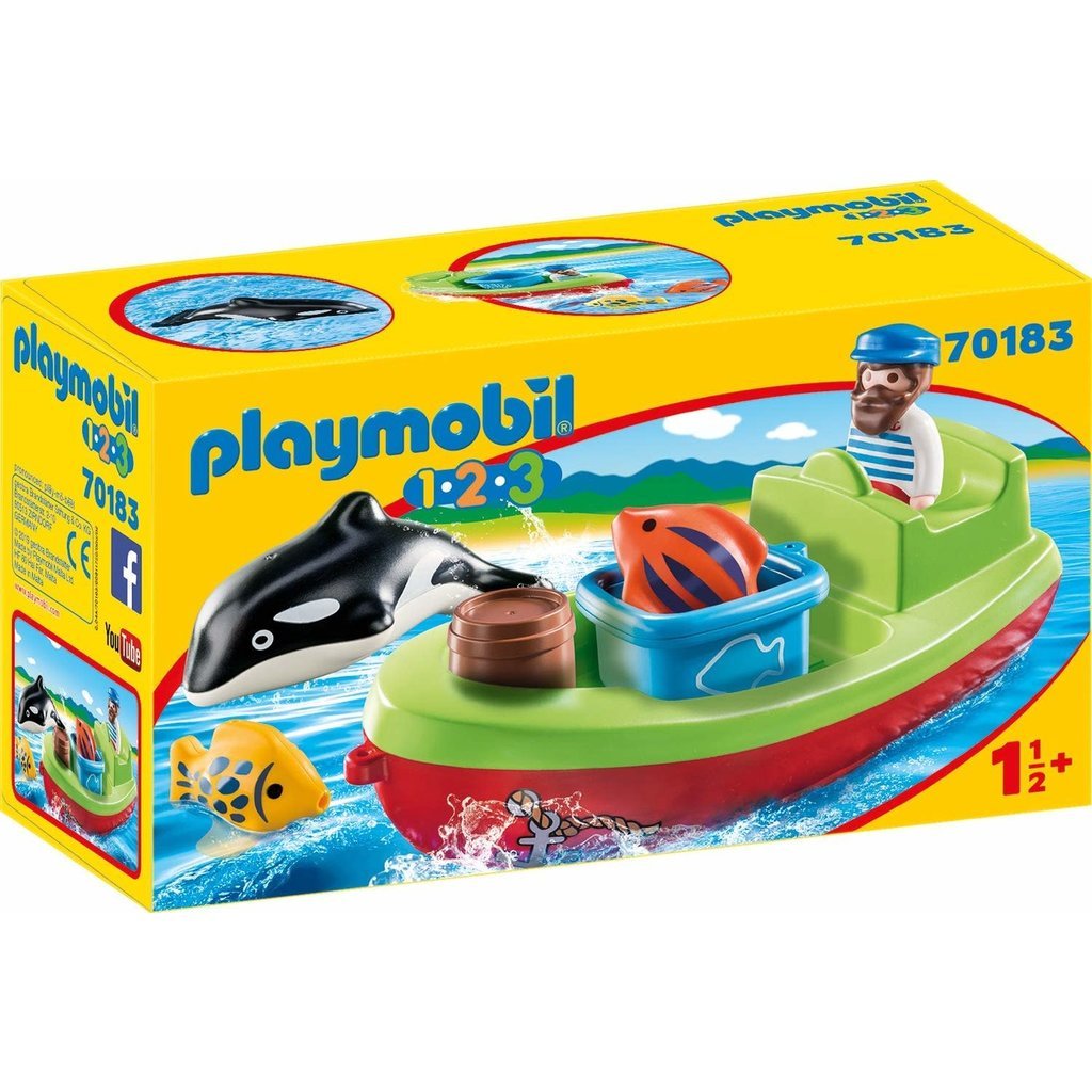 playmobil floating take along ship