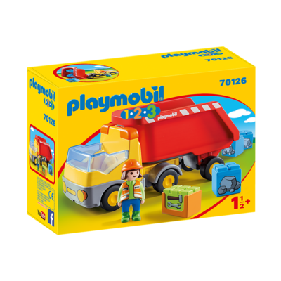 playmobil 123 truck with garage