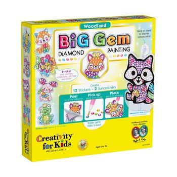 Creativity for Kids Big Gem Diamond Painting Woodland - Minds Alive! Toys  Crafts Books