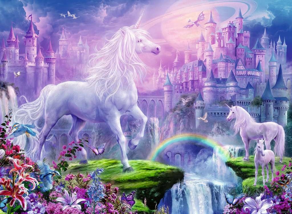 Ravensburger Ravensburger Puzzle 100pc Unicorn Kingdom