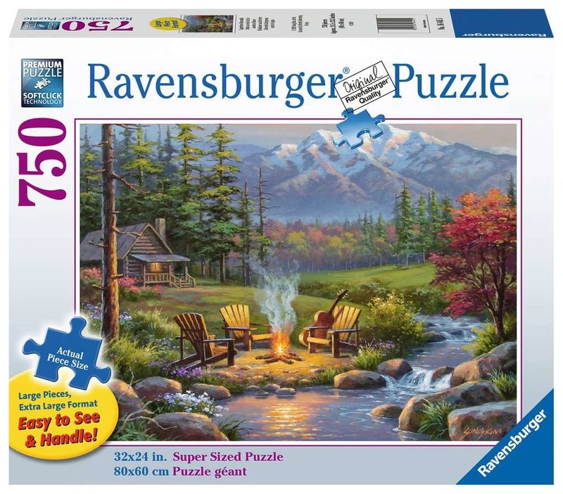Ravensburger Ravensburger Puzzle 750pc Large Format Riverside Livingroom