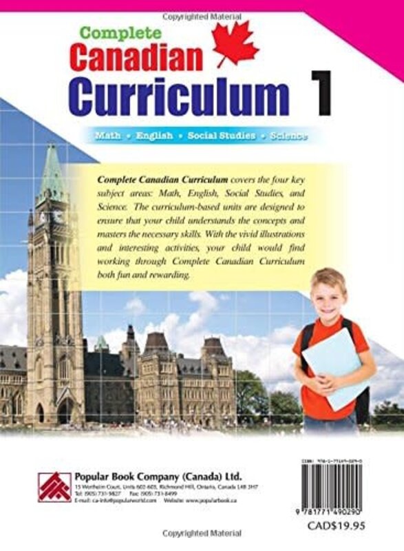 Canadian Curriculum Book Grade 1