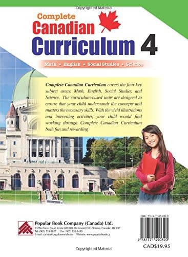 Complete Canadian Curriculum Grade 4
