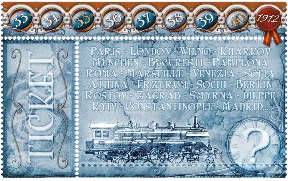 Days of Wonder Ticket to Ride Game Expansion: 1912 Europa
