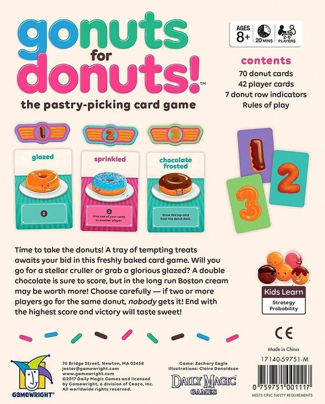 Gamewright Game Gonuts for Donuts