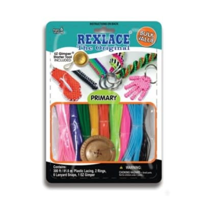 Rexlace Vinyl Lacing Bulk Primary Colours