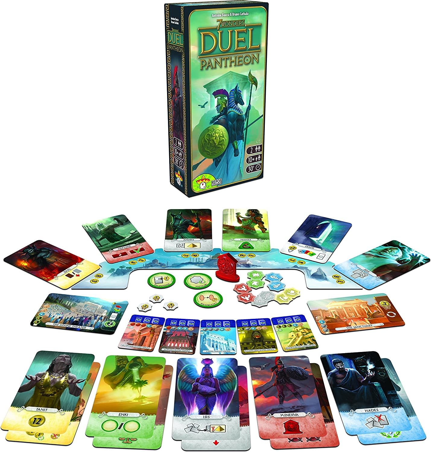 Repos Game 7 Wonders Duel Pantheon Expansion