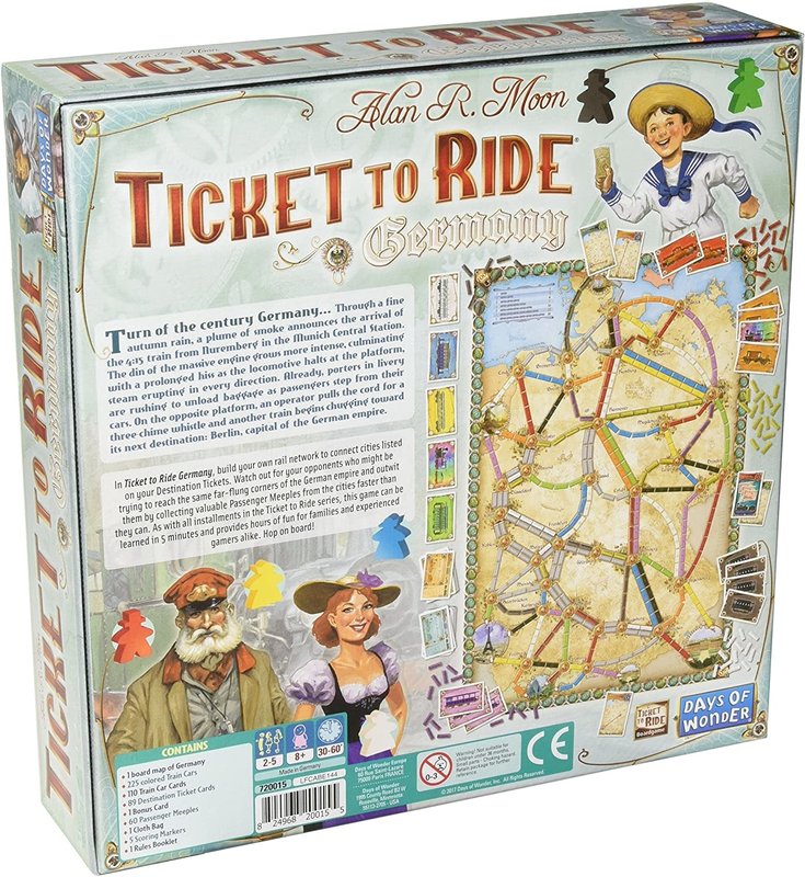 Days of Wonder Ticket to Ride Game Germany