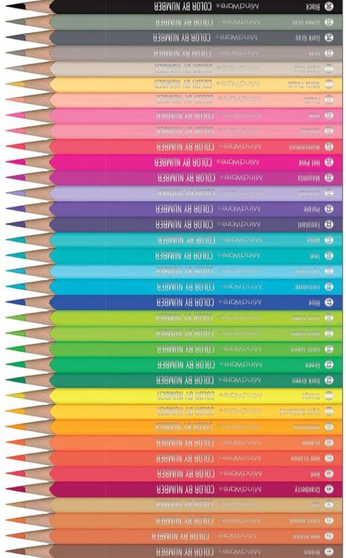Mindware Colored Pencils Color by Number Tin