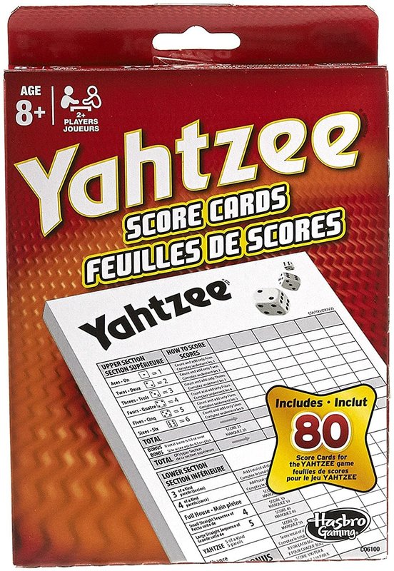 Hasbro Hasbro Game Yahtzee Score Cards
