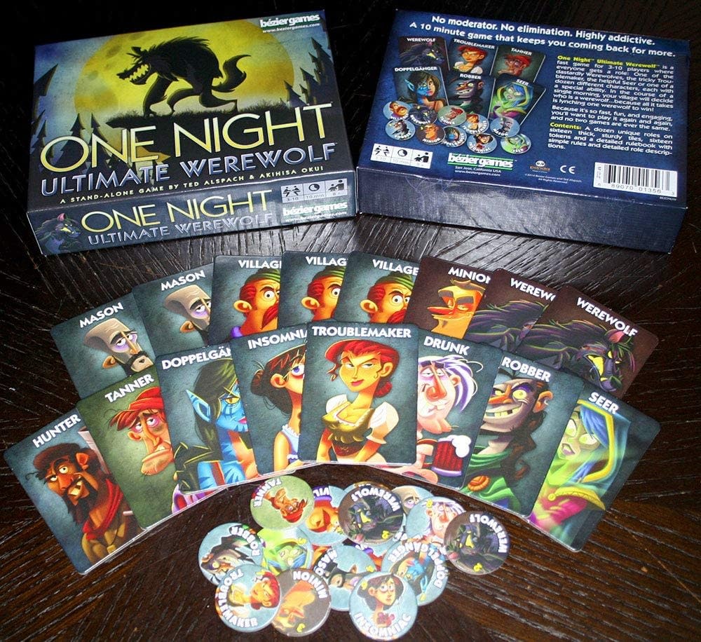 One Night Ultimate Werewolf Game