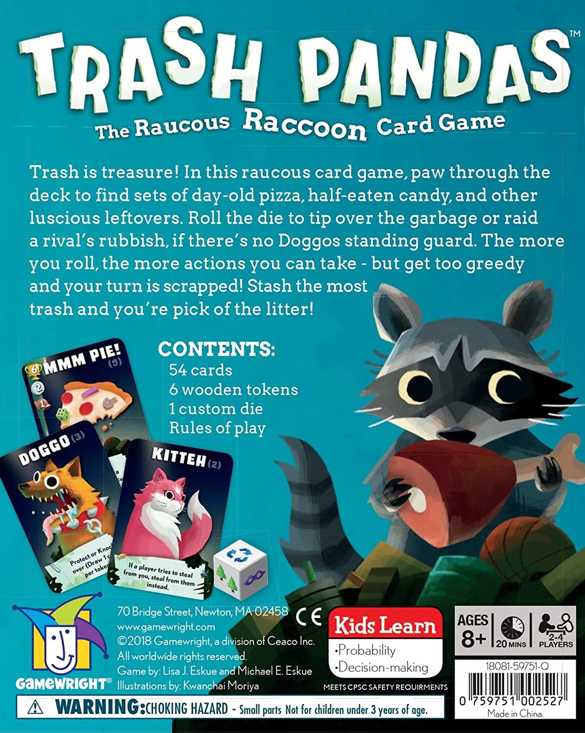 Gamewright Gamewright Game Trash Pandas