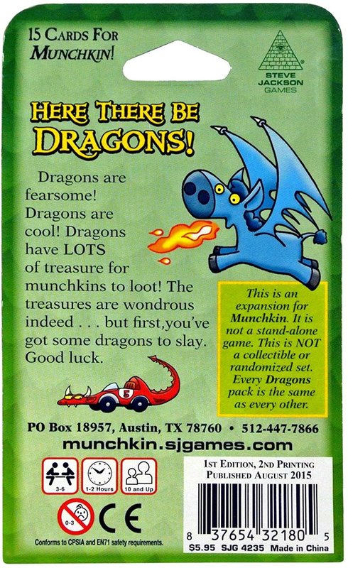 Munchkin Game Expansion Dragons