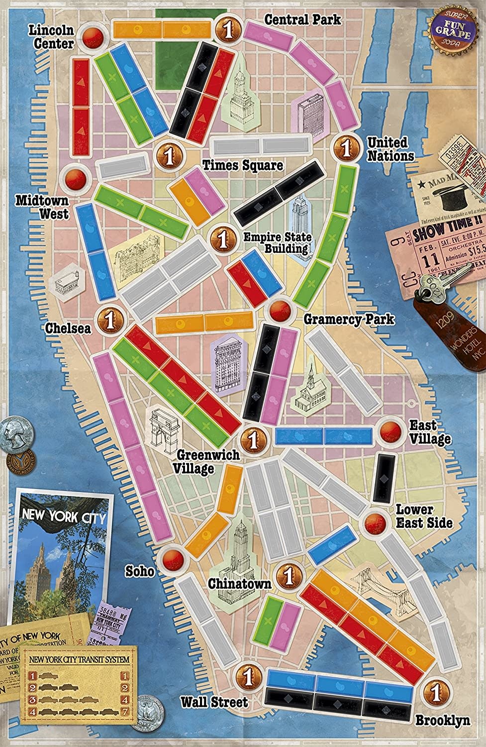 Days of Wonder Ticket to Ride Game: New York