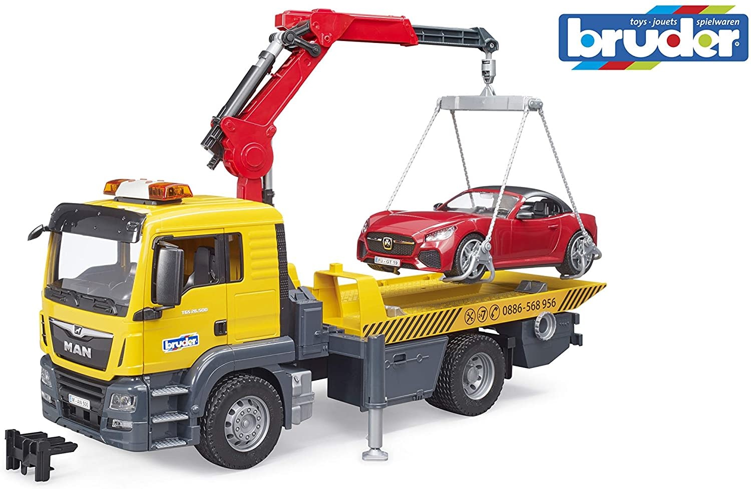 bruder man tow truck