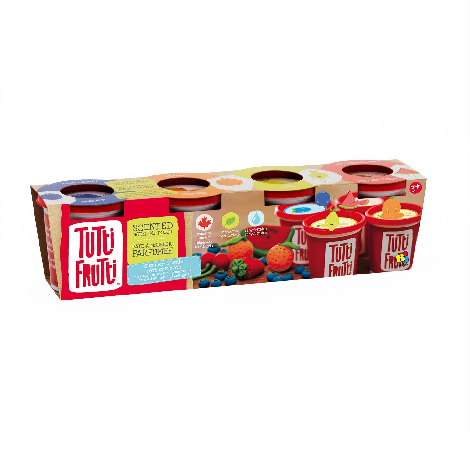 Tutti Frutti Tutti Frutti Modelling Dough 4 pack Summer Scents