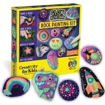 Creativity for Kids Creativity for Kids Craft Glow in the Dark Rock Painting Kit