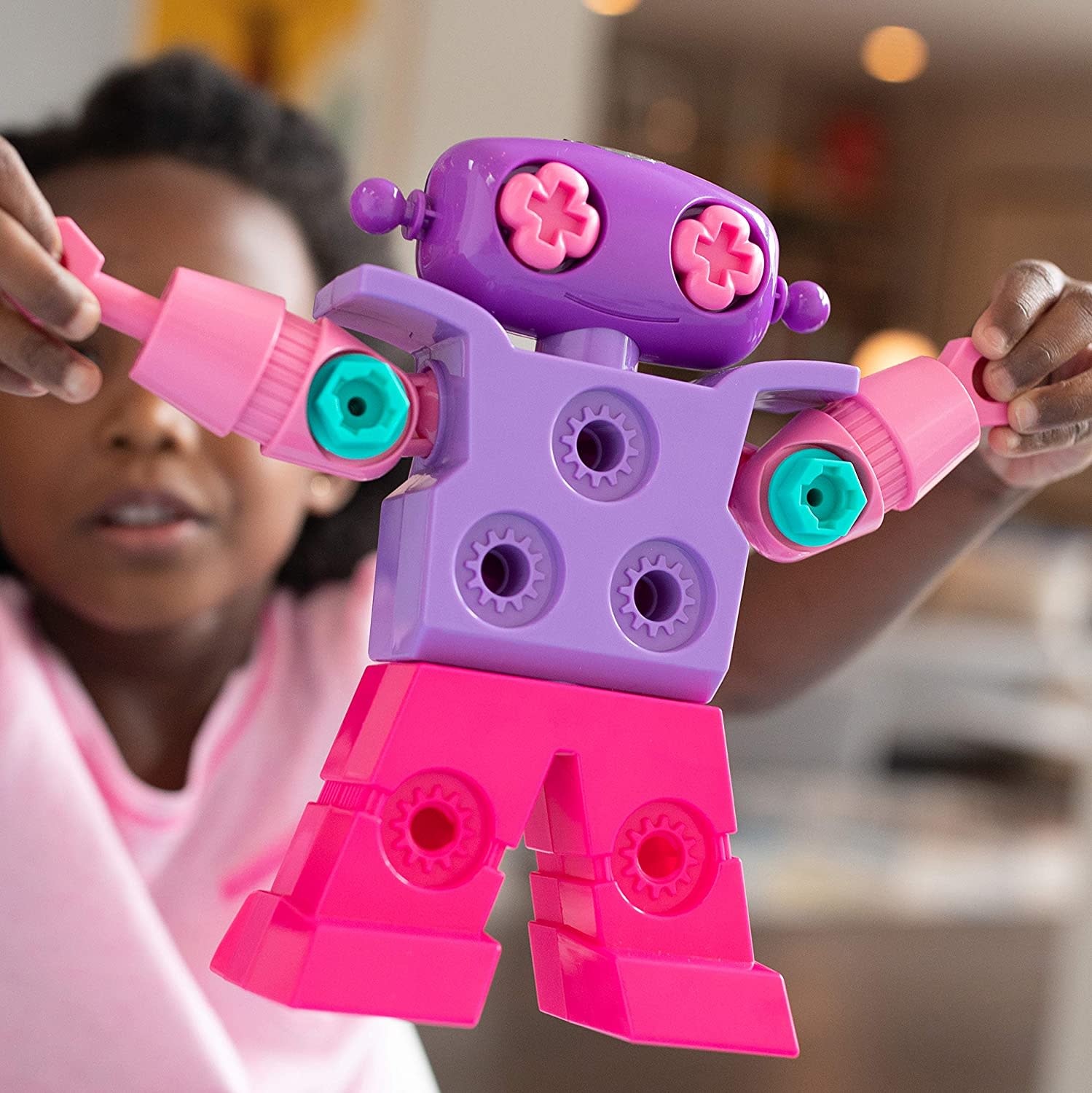 Learning Resources EI  Design & Drill Sparkle Bot Pink