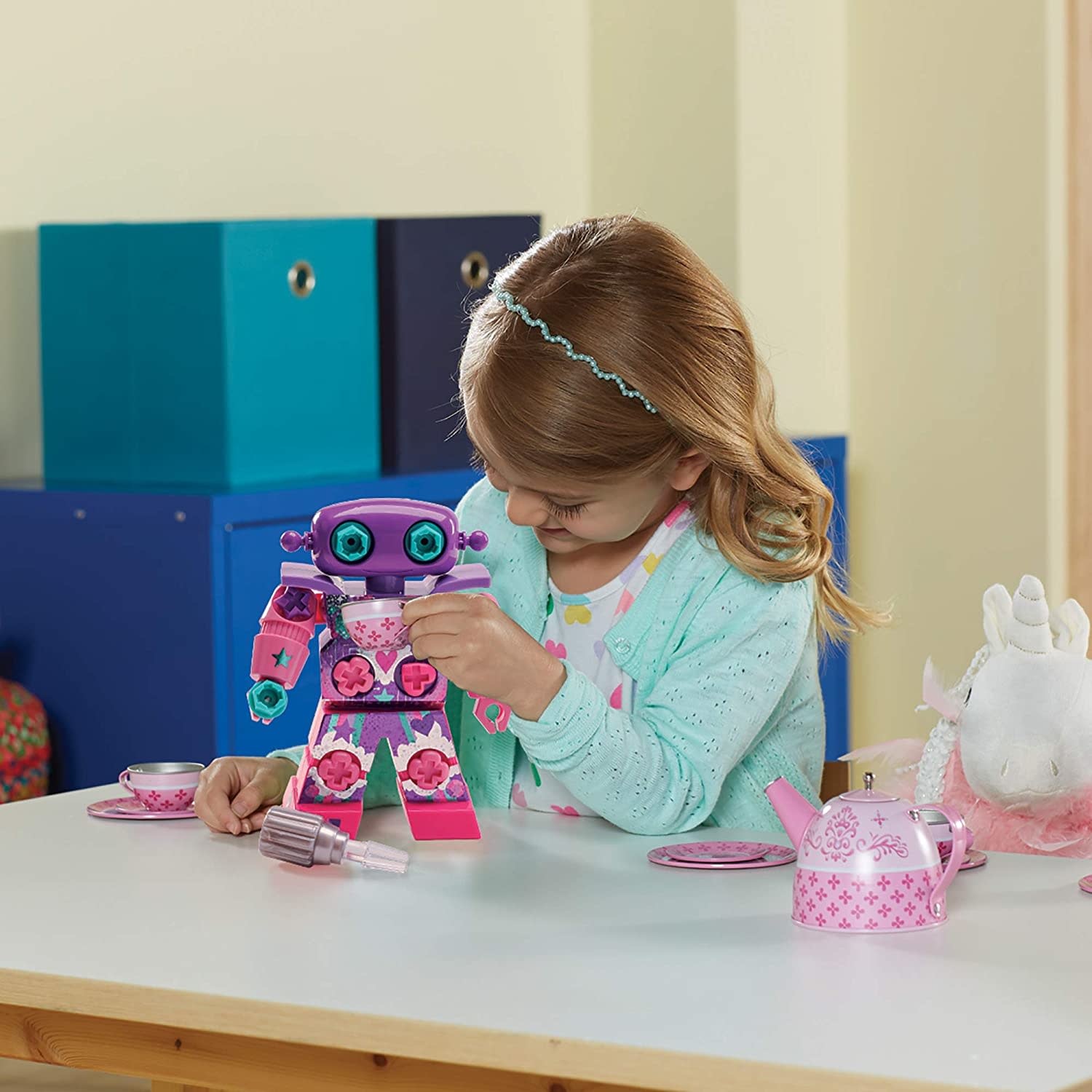 Learning Resources EI  Design & Drill Sparkle Bot Pink