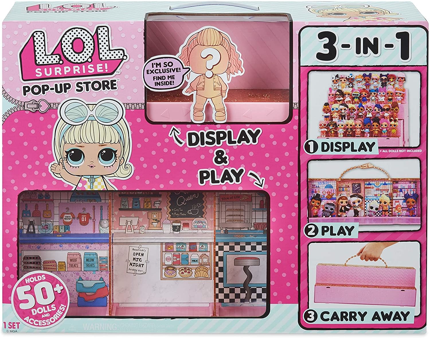 lol surprise doll display case