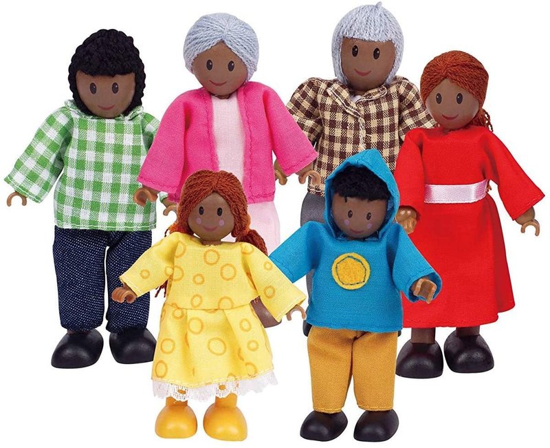 Hape Toys Hape Doll Happy Family African American