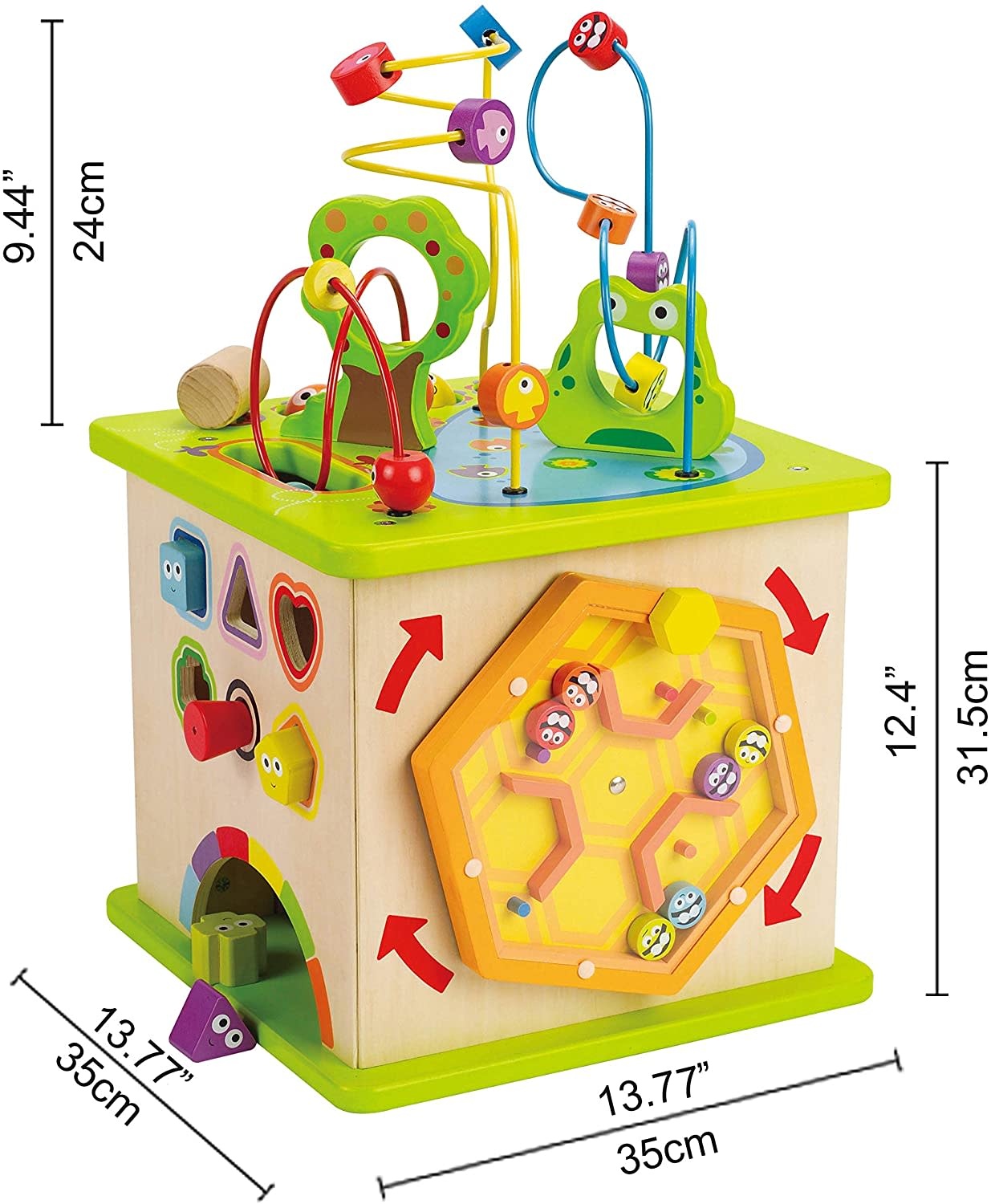 Hape Toys Hape Totally Amazing Country Critters Play Cube