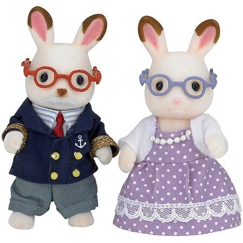 Calico Critters Calico Critters Set Chocolate Rabbit Grandparents