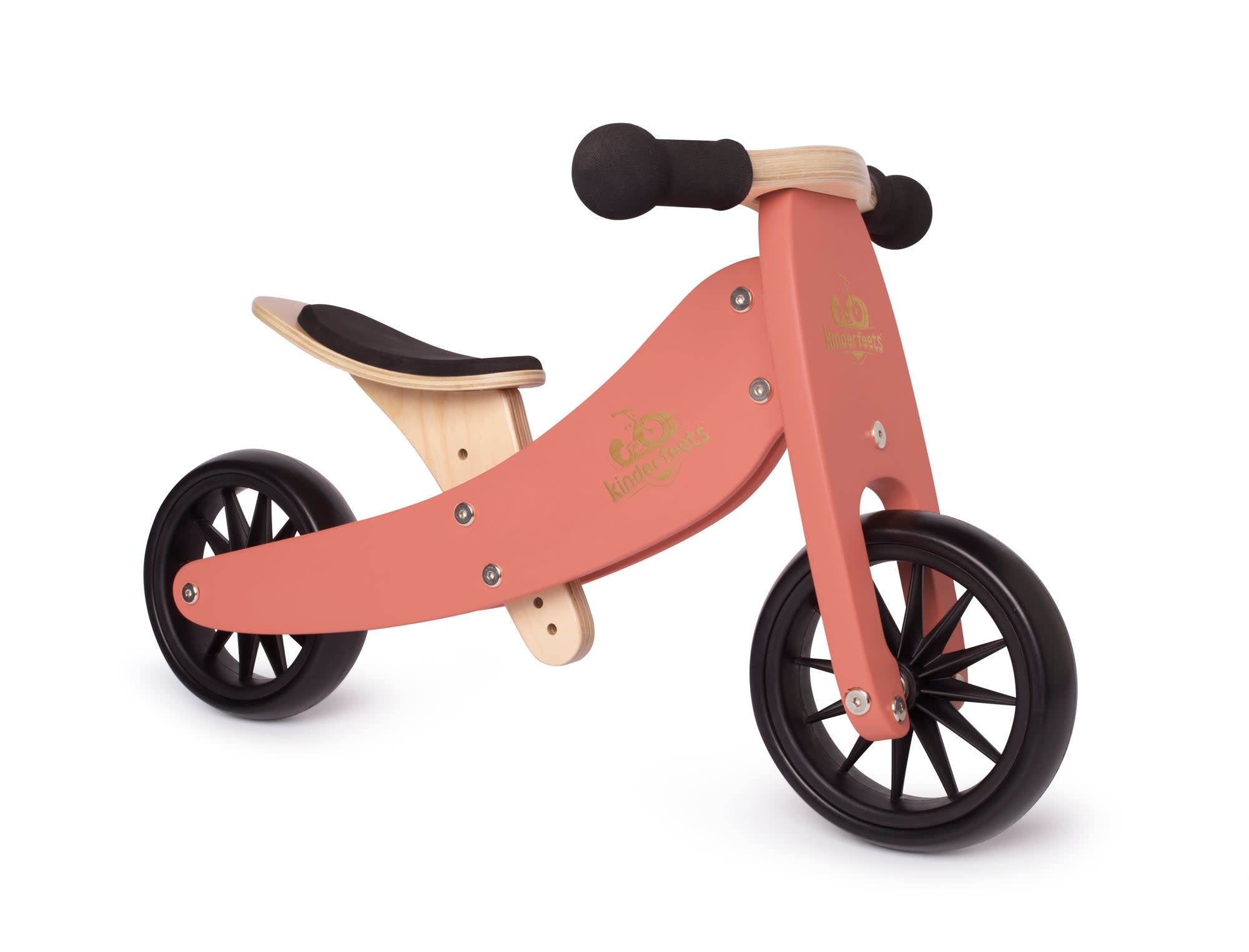 Kinderfeets Kinderfeets Tiny Tots Convertible Balance Bike Coral