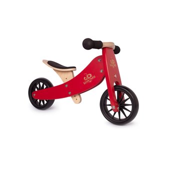 Kinderfeets Kinderfeets Tiny Tots Convertible Balance Bike Cherry Red