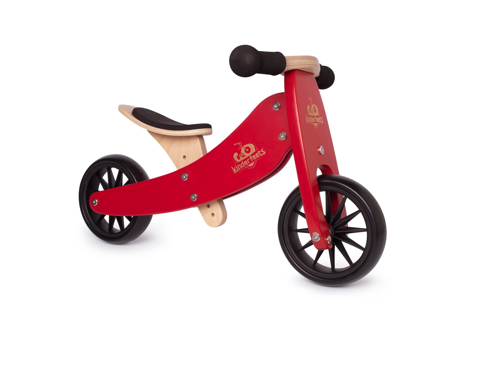 Kinderfeets Kinderfeets Tiny Tots Convertible Balance Bike Cherry Red