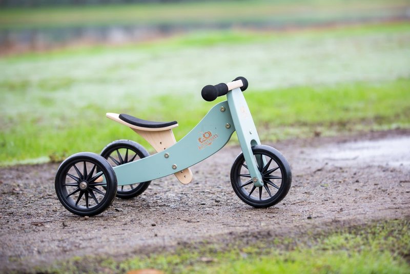 Kinderfeets Kinderfeets Tiny Tots Convertible Balance Bike Sage