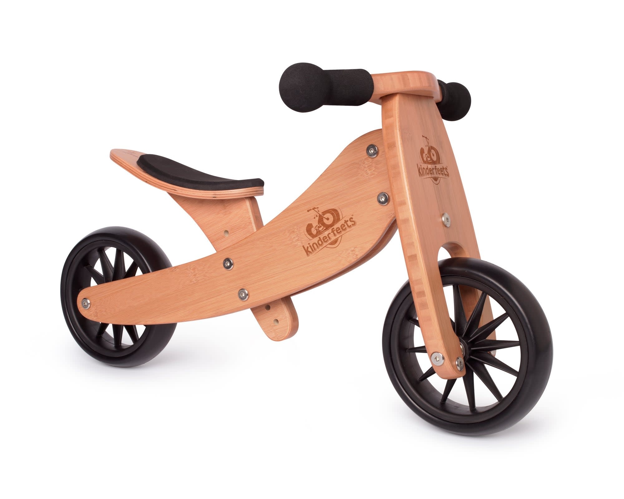 Kinderfeets Kinderfeets Tiny Tots Convertible Balance Bike Bamboo