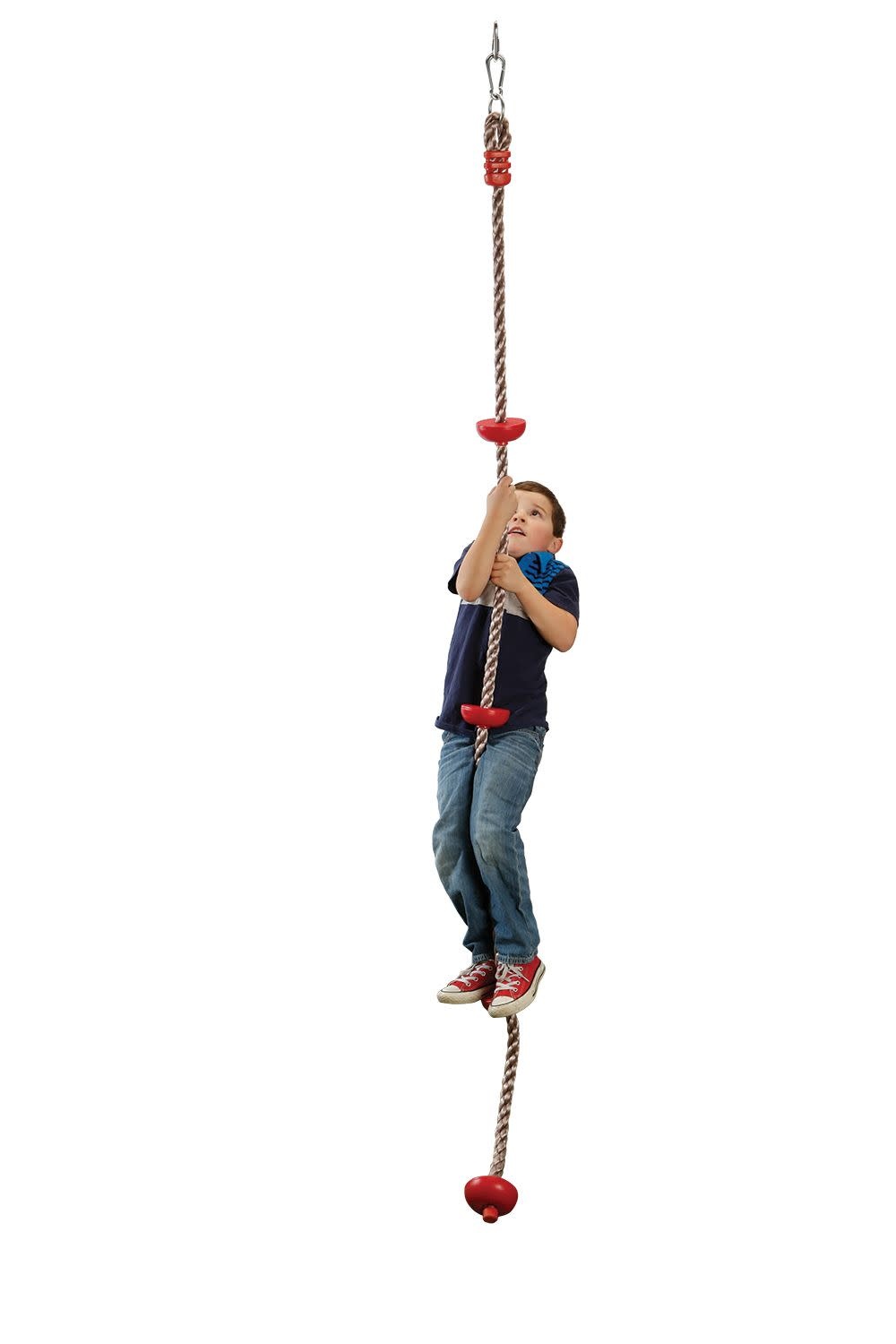 Slackers Slackers Ninja Climbing Rope 7' with Foot Holds