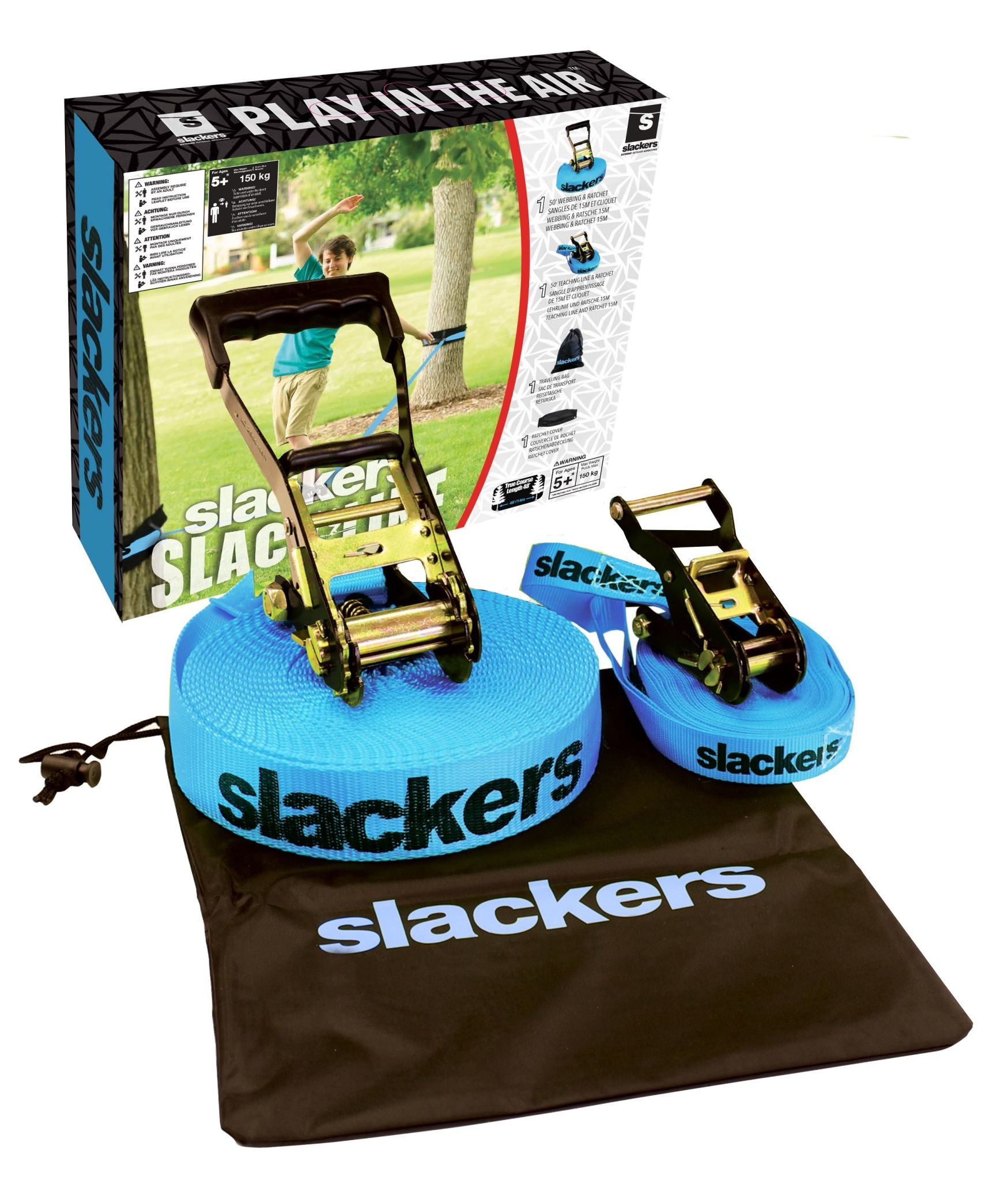 Slackers Slackline 50' with Teaching Line - Minds Alive! Toys Crafts Books