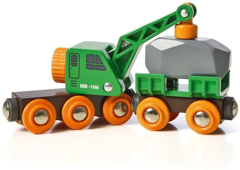 Brio Brio World Train Clever Crane Wagon