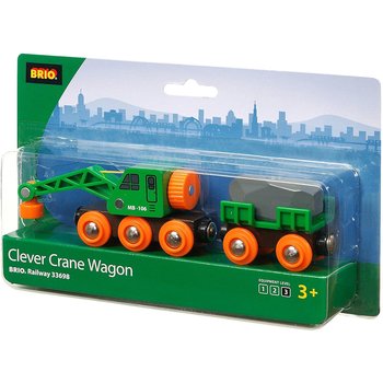 Brio Brio World Train Clever Crane Wagon