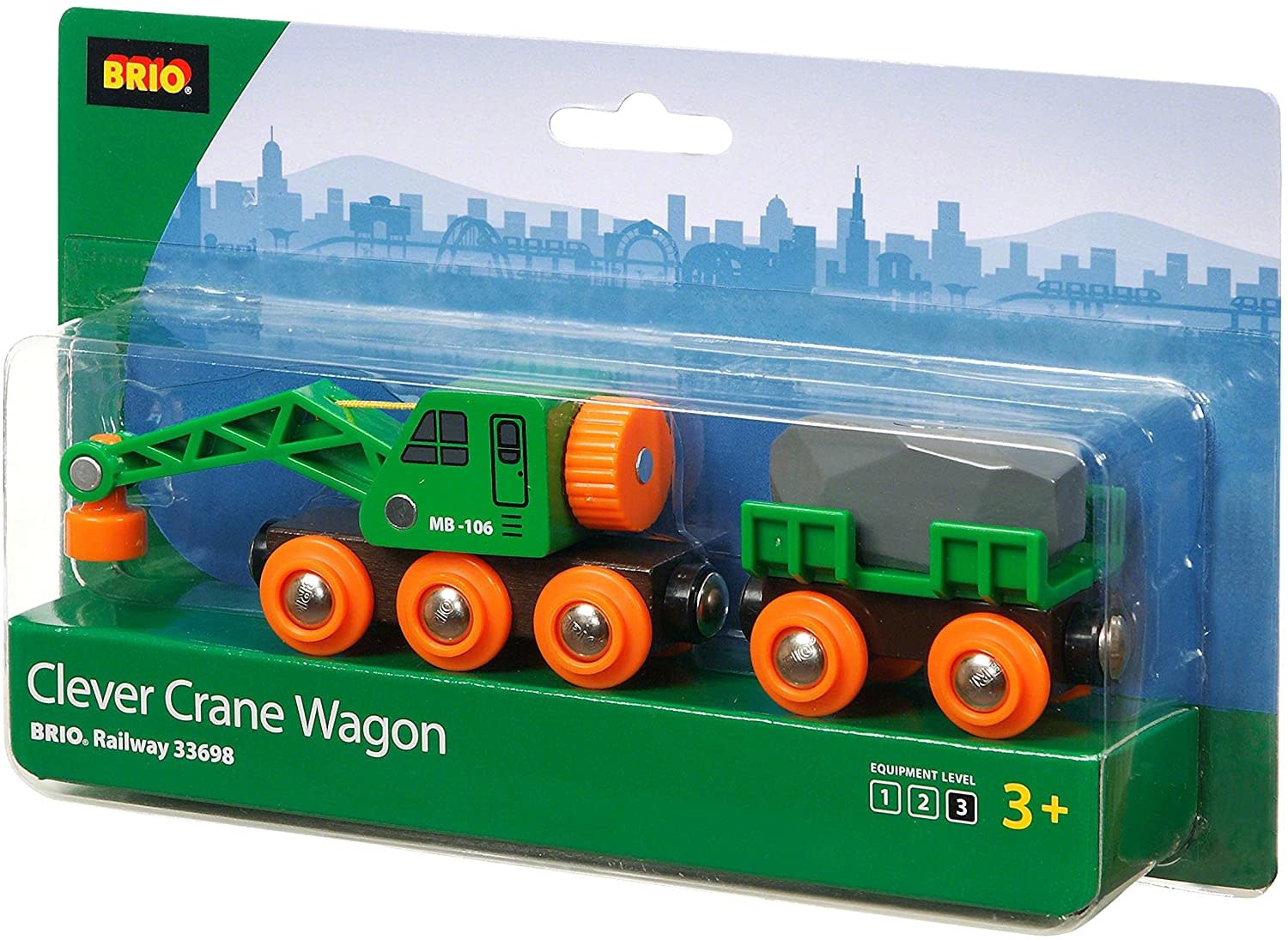 Brio Brio World Train Clever Crane Wagon