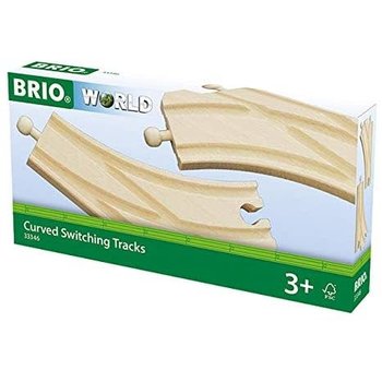 Brio Brio World Train Track Curved Switch Tracks