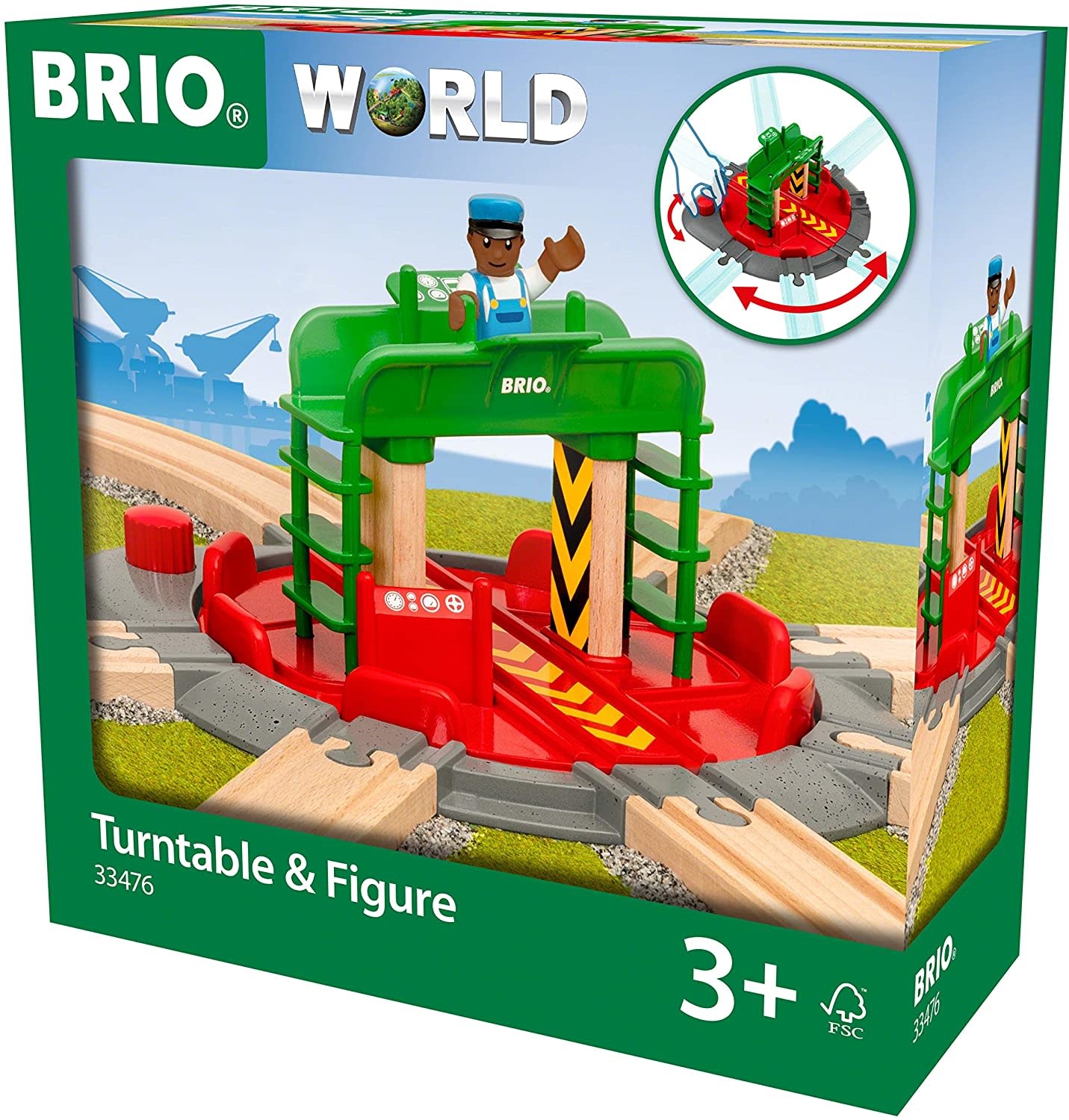 Brio Brio World Train Turntable & Figure