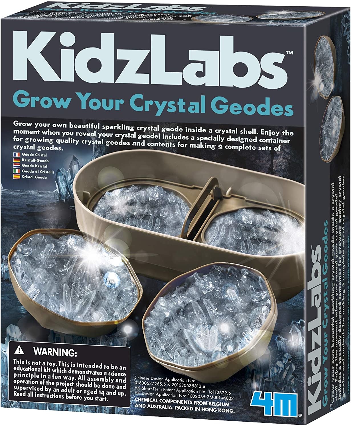 4M 4M Kidzlab Crystal Geode Growing Kit