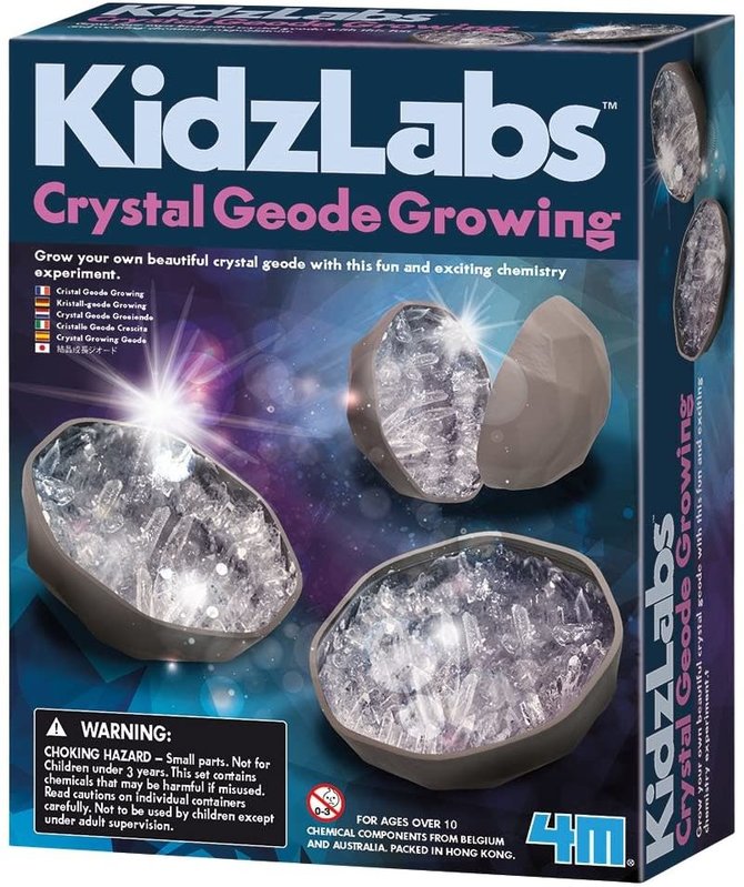 4M 4M Kidzlab Crystal Geode Growing Kit