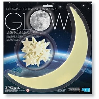 4M 4M Glow Adhesive Moon & Stars