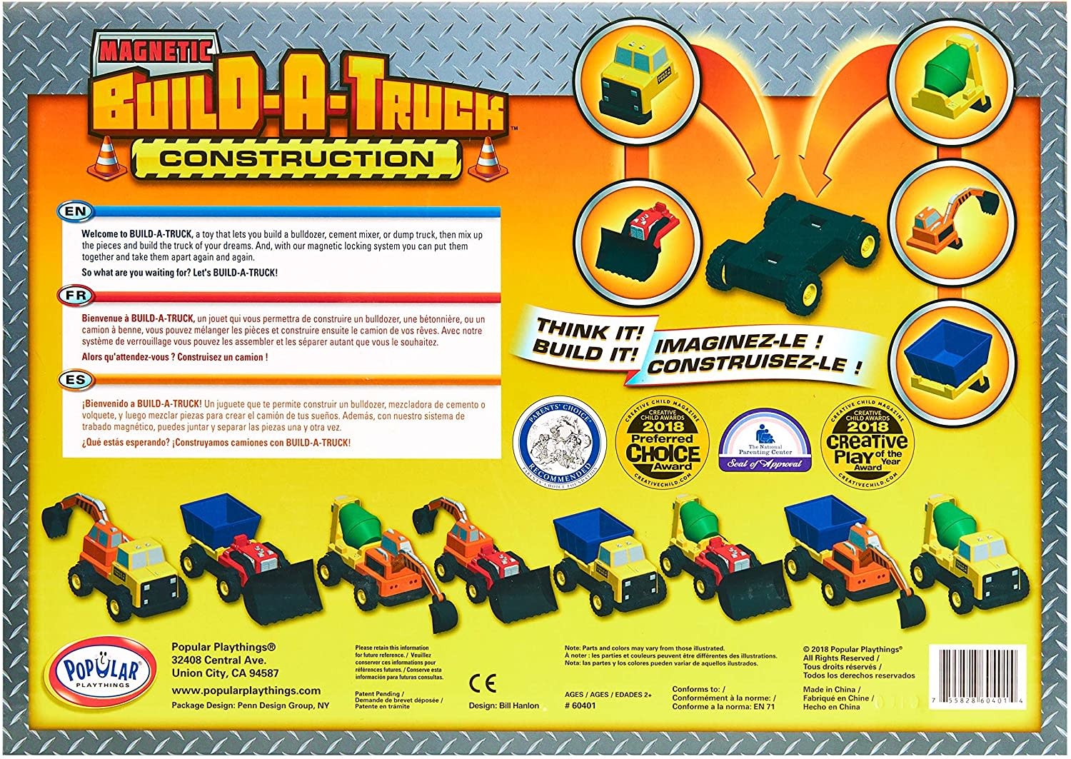 Popular Playthings Magnetic Build-a-Truck