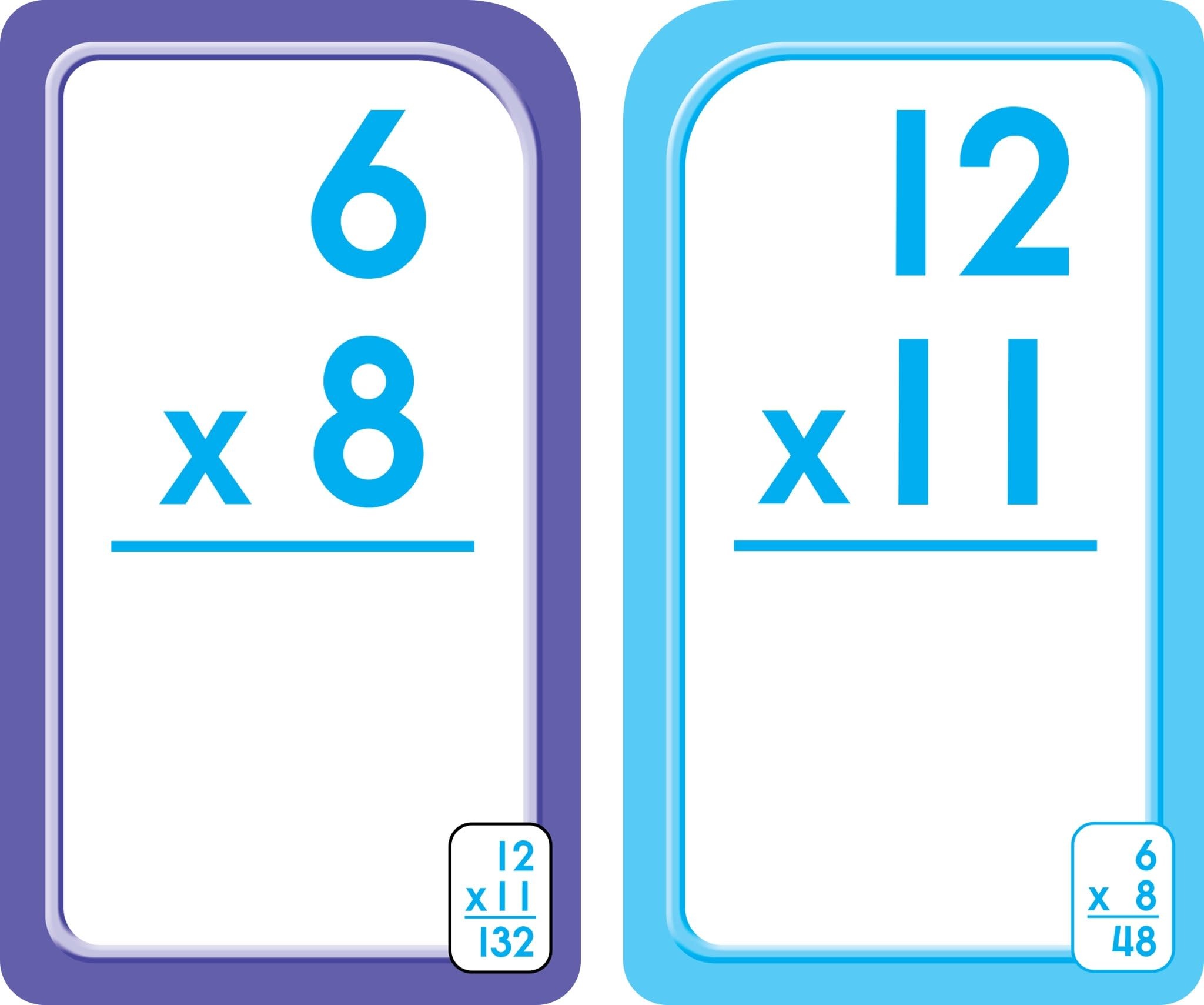 School Zone Flash Cards Multiplication 0-12