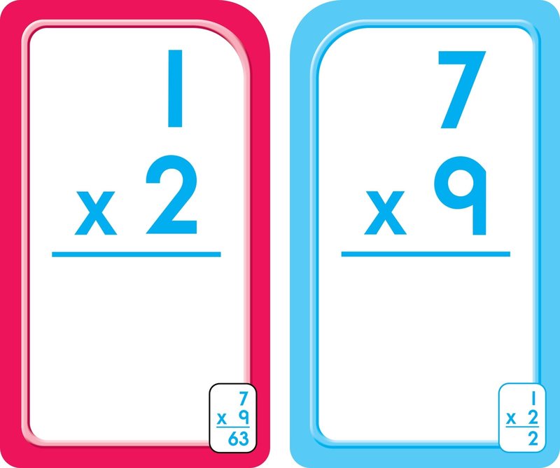 School Zone Flash Cards Multiplication 0-12