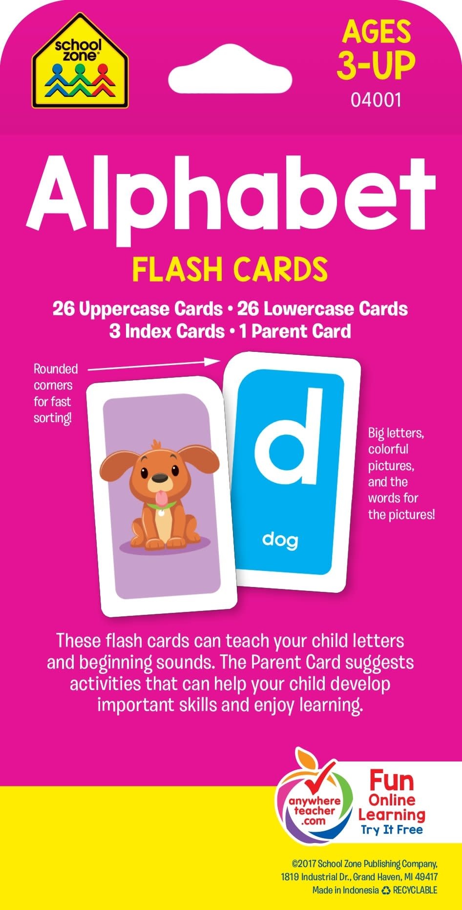 School Zone Flash Cards Alphabet