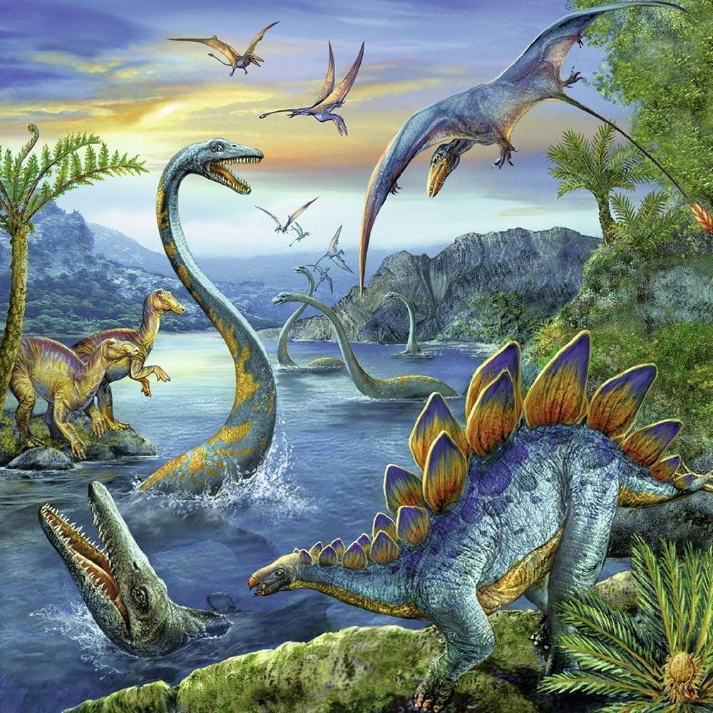 Ravensburger Ravensburger Puzzle 3x49pc Dinosaur Fascination