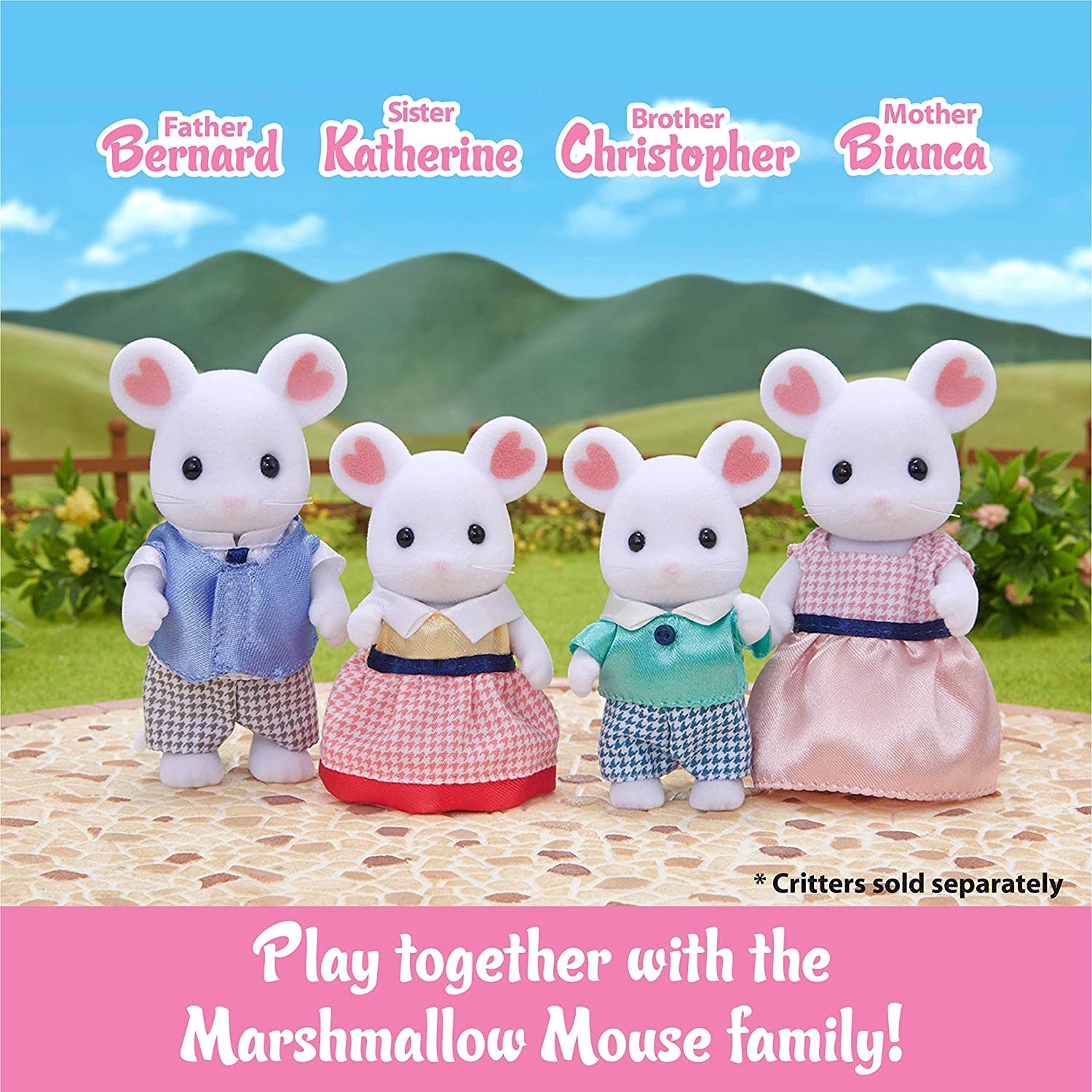 Calico Critters Calico Critters Triplets Marshmallow Mouse