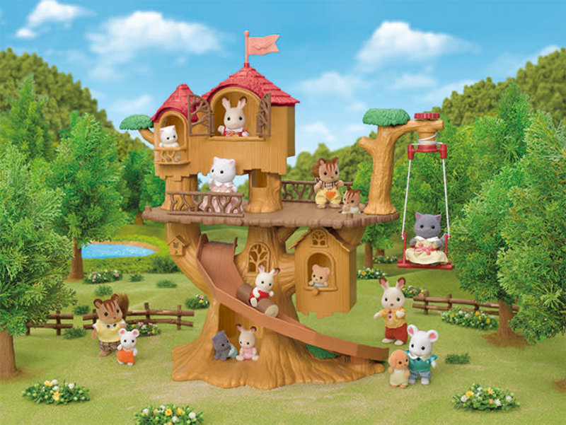 Calico Critters Calico Critters Adventure Tree House Gift Set